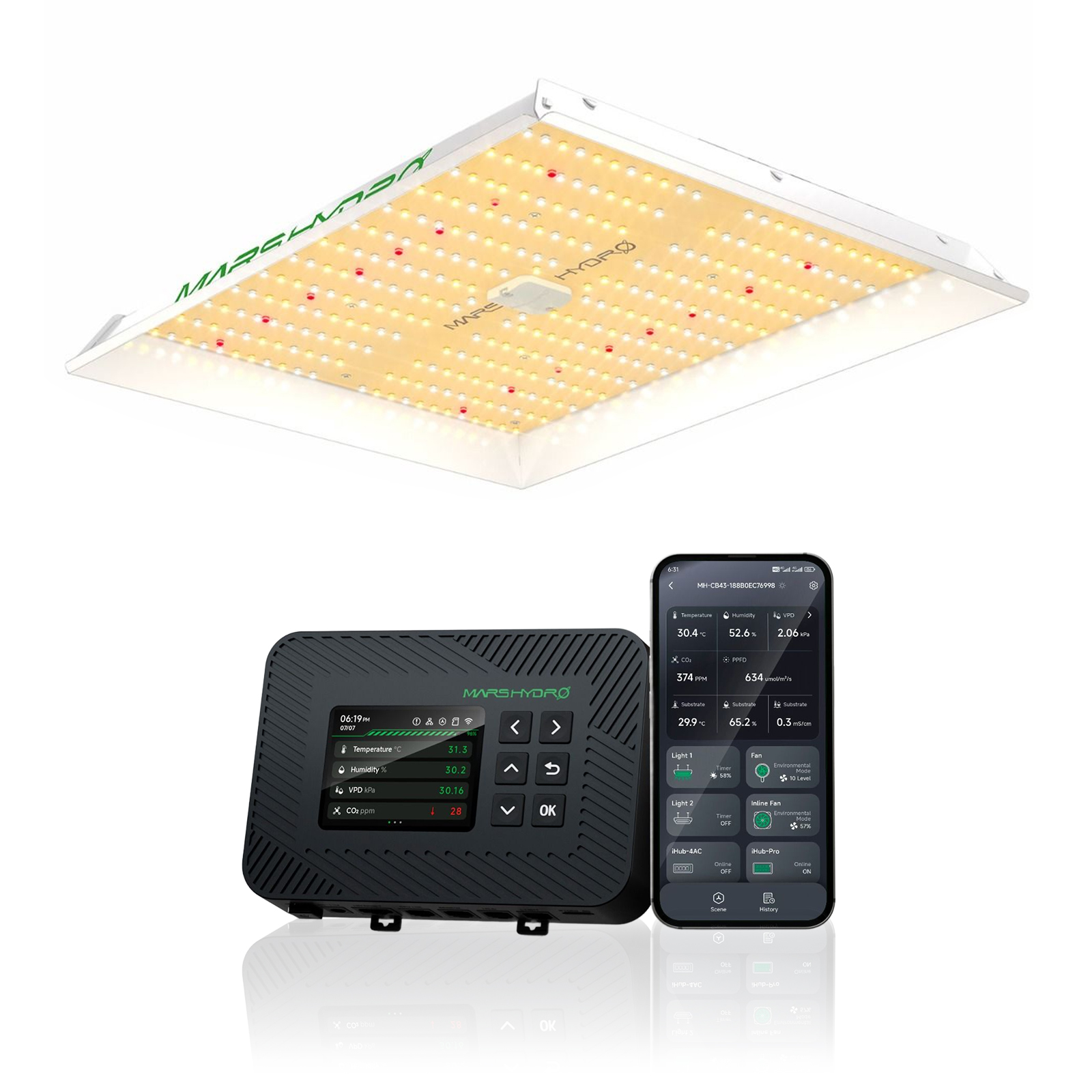 MARS HYDRO TS1000 LEDライト TS1000 150W フルスペクトラム LED 植物育成ライト - Mars Hydro JP